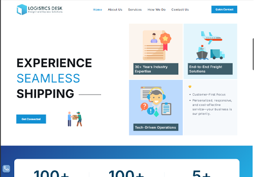 Logistics Desk website screenshot